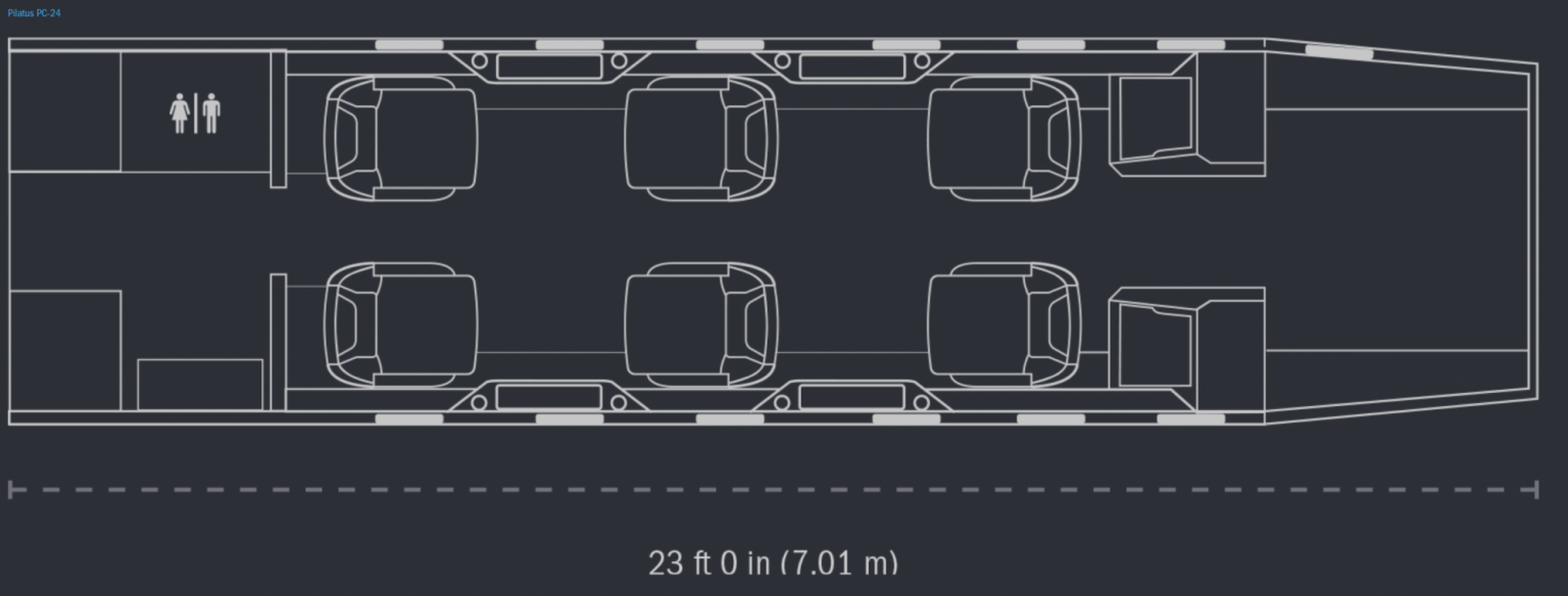 PC-24 Floor plan